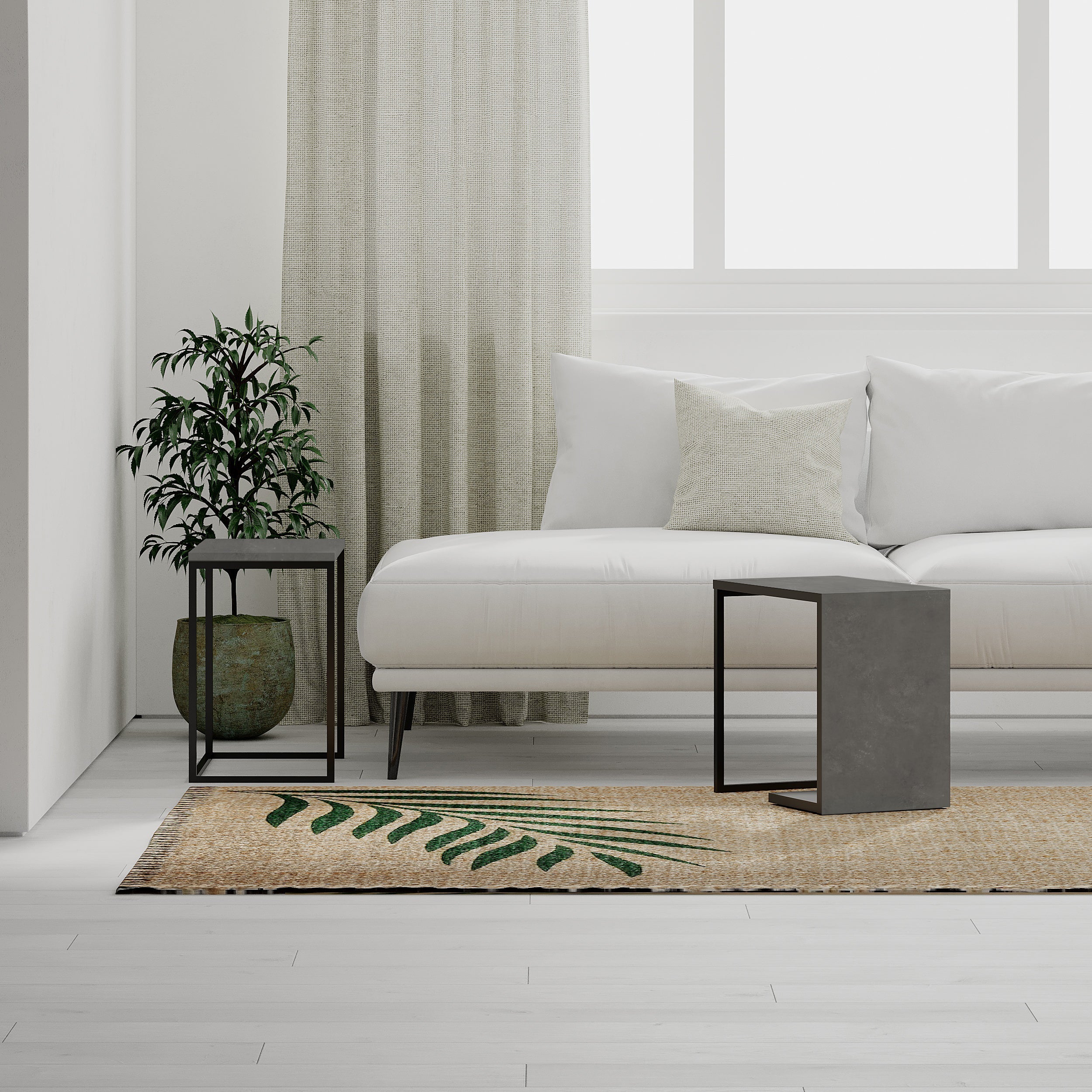 Ensemble de tables d'appoint gigognes modernes Zigosh