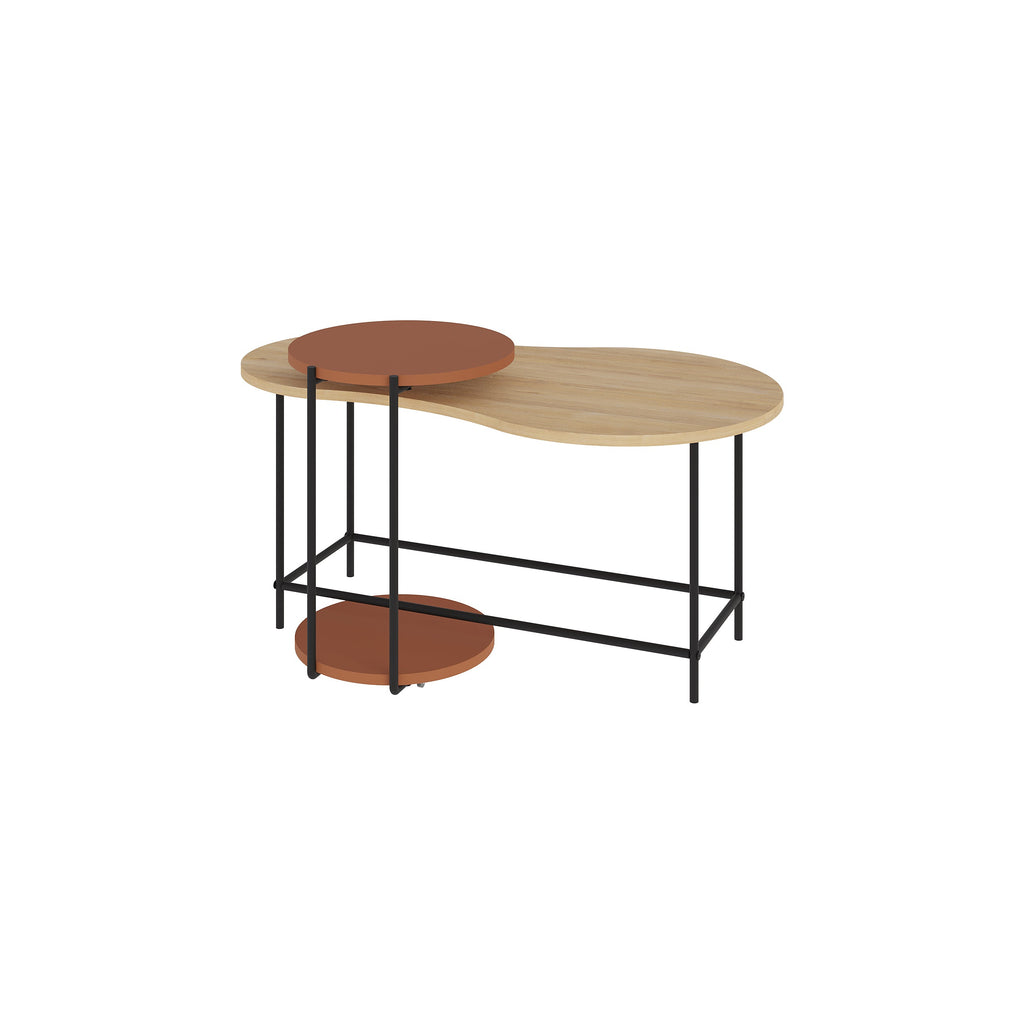 Table basse gigogne Cuddle - Ensemble moderne de 2 pièces