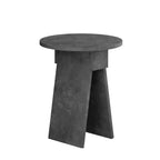 Decortieliving - Chen Side Table – Modern Round Accent Table for Living Room, Bedroom or Entryway