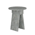 Decortieliving - Chen Side Table – Modern Round Accent Table for Living Room, Bedroom or Entryway