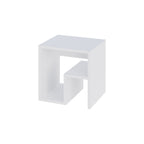 Decortieliving - Bon Side Table with Magazine Rack – Compact Modern End Table for Small Spaces