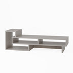 Decortieliving - Tetra Modern TV Stand Multimedia Centre TV Unit With Shelves 136.5cm