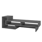 Decortieliving - Tetra Modern TV Stand Multimedia Centre TV Unit With Shelves 136.5cm