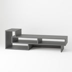 Decortieliving - Tetra Modern TV Stand Multimedia Centre TV Unit With Shelves 136.5cm