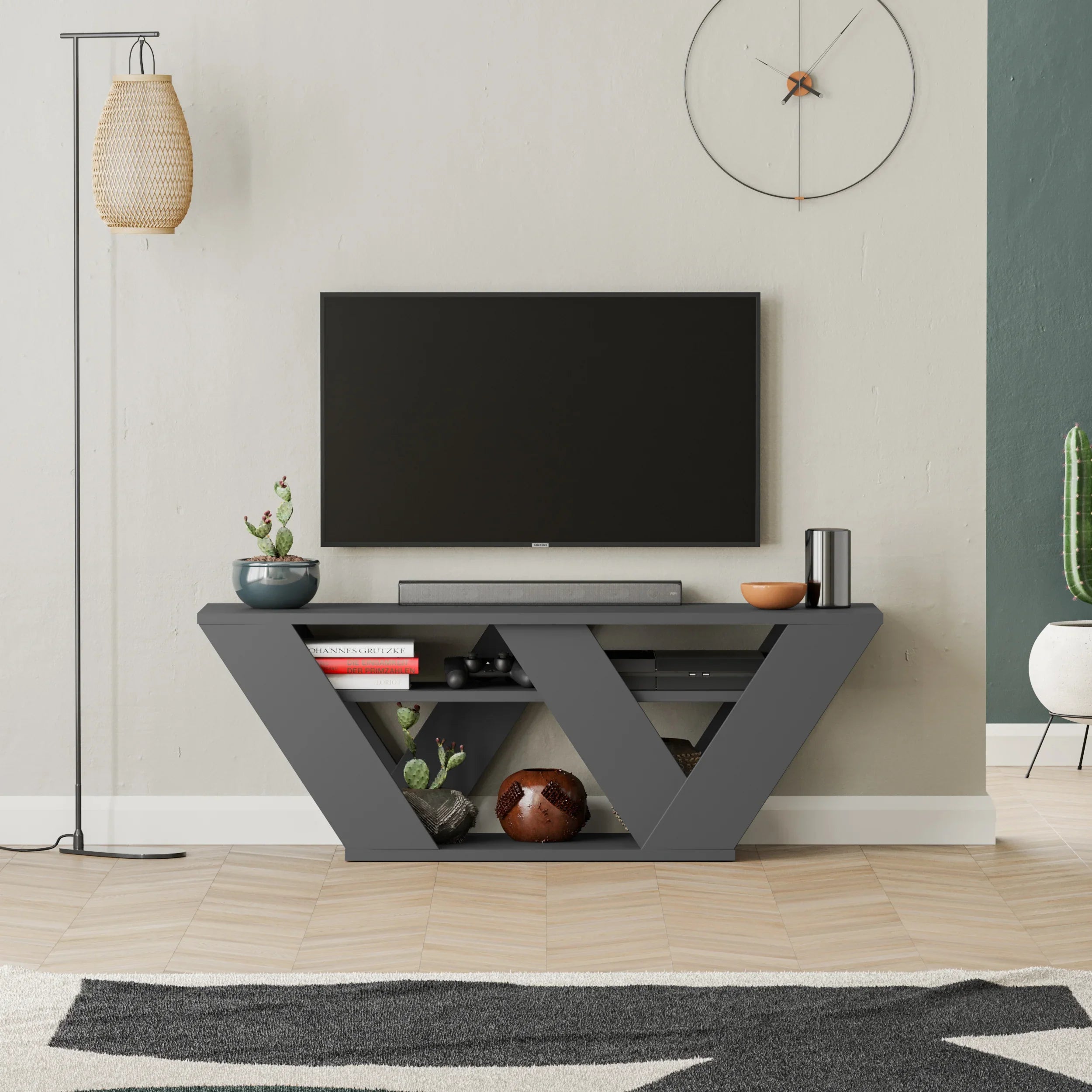 Decortieliving - Pipralla Modern TV Stand 110 cm