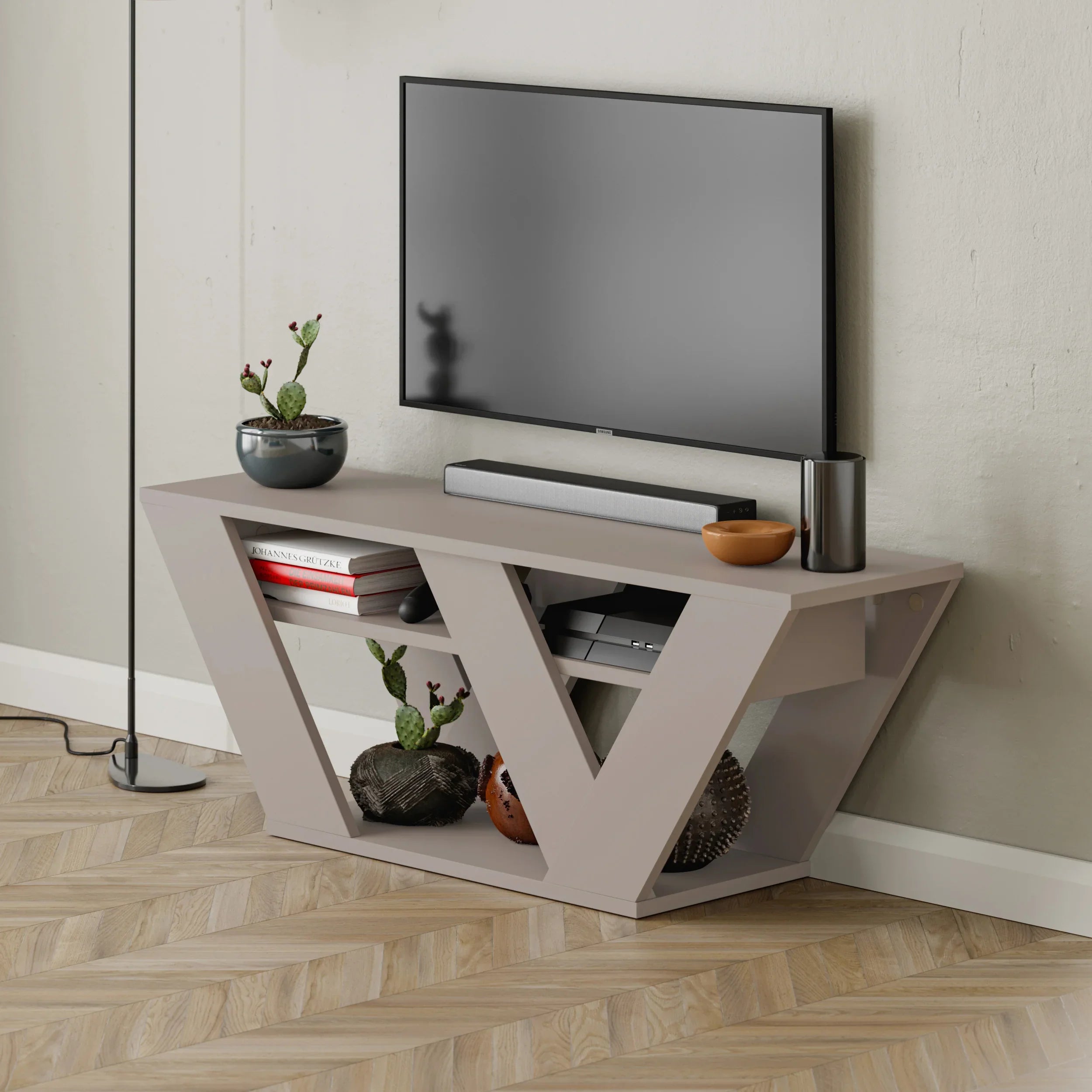 Decortieliving - Pipralla Modern TV Stand 110 cm