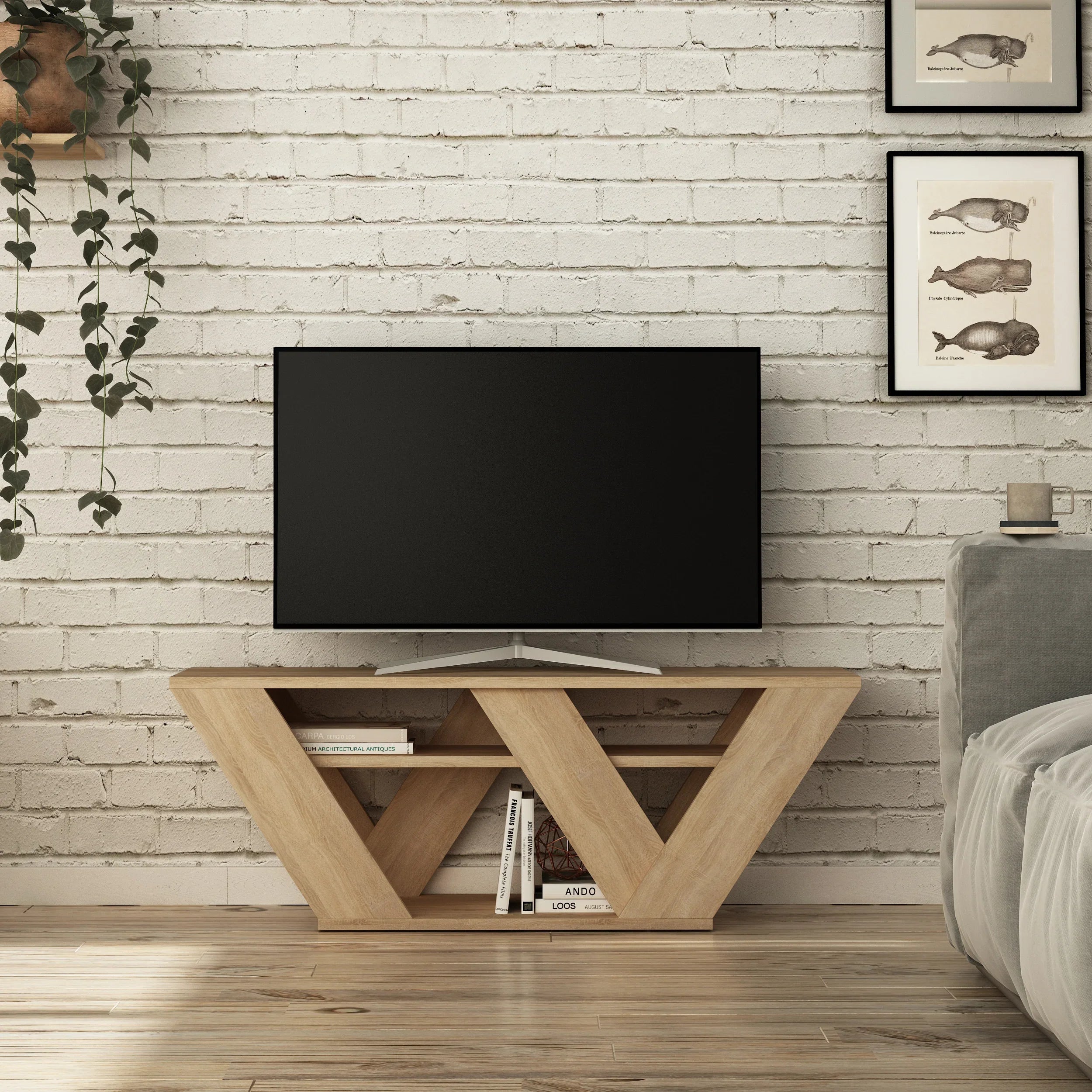 Decortieliving - Pipralla Modern TV Stand 110 cm