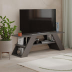 Decortieliving - Farfalla Modern TV Stand Multimedia Centre TV Unit With Shelves 120cm