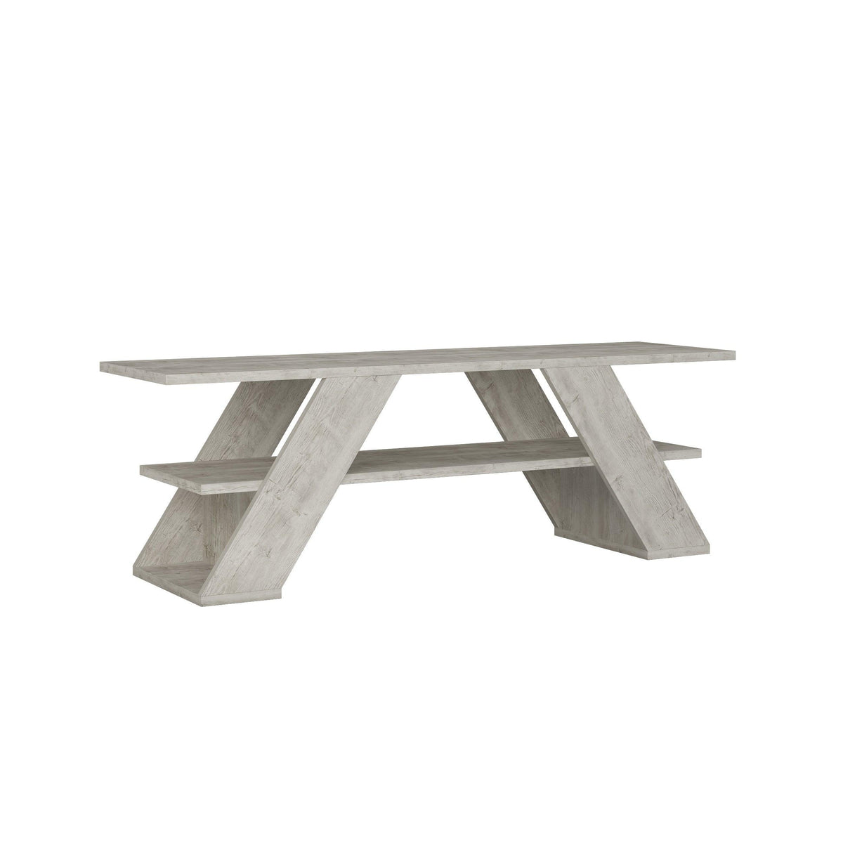 Decortieliving - Farfalla Modern TV Stand Multimedia Centre TV Unit With Shelves 120cm
