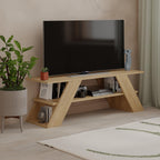Decortieliving - Farfalla Modern TV Stand Multimedia Centre TV Unit With Shelves 120cm