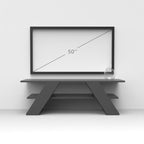 Decortieliving - Farfalla Modern TV Stand Multimedia Centre TV Unit With Shelves 120cm