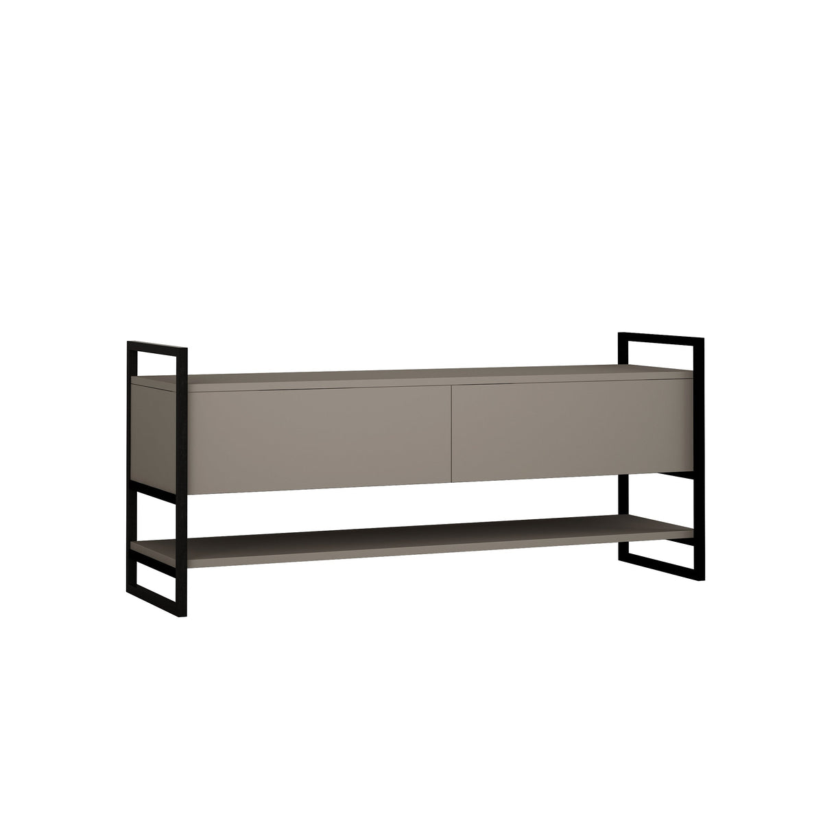 Decortieliving - Metola Modern TV Stand Multimedia Stand TV Unit With Storage Cabinet 130cm