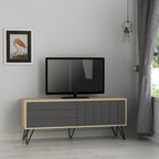 Decortieliving - Picadilly Modern TV Stand Multimedia Centre With Storage Cabinet 139cm