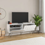 Decortieliving - Picadilly Modern TV Stand Multimedia Centre With Storage Cabinet 139cm
