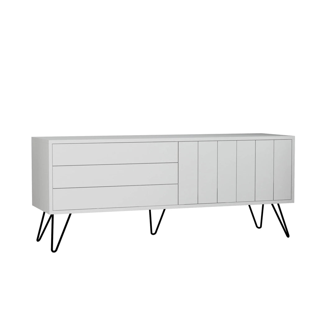 Decortieliving - Picadilly Modern TV Stand Multimedia Centre With Storage Cabinet 139cm