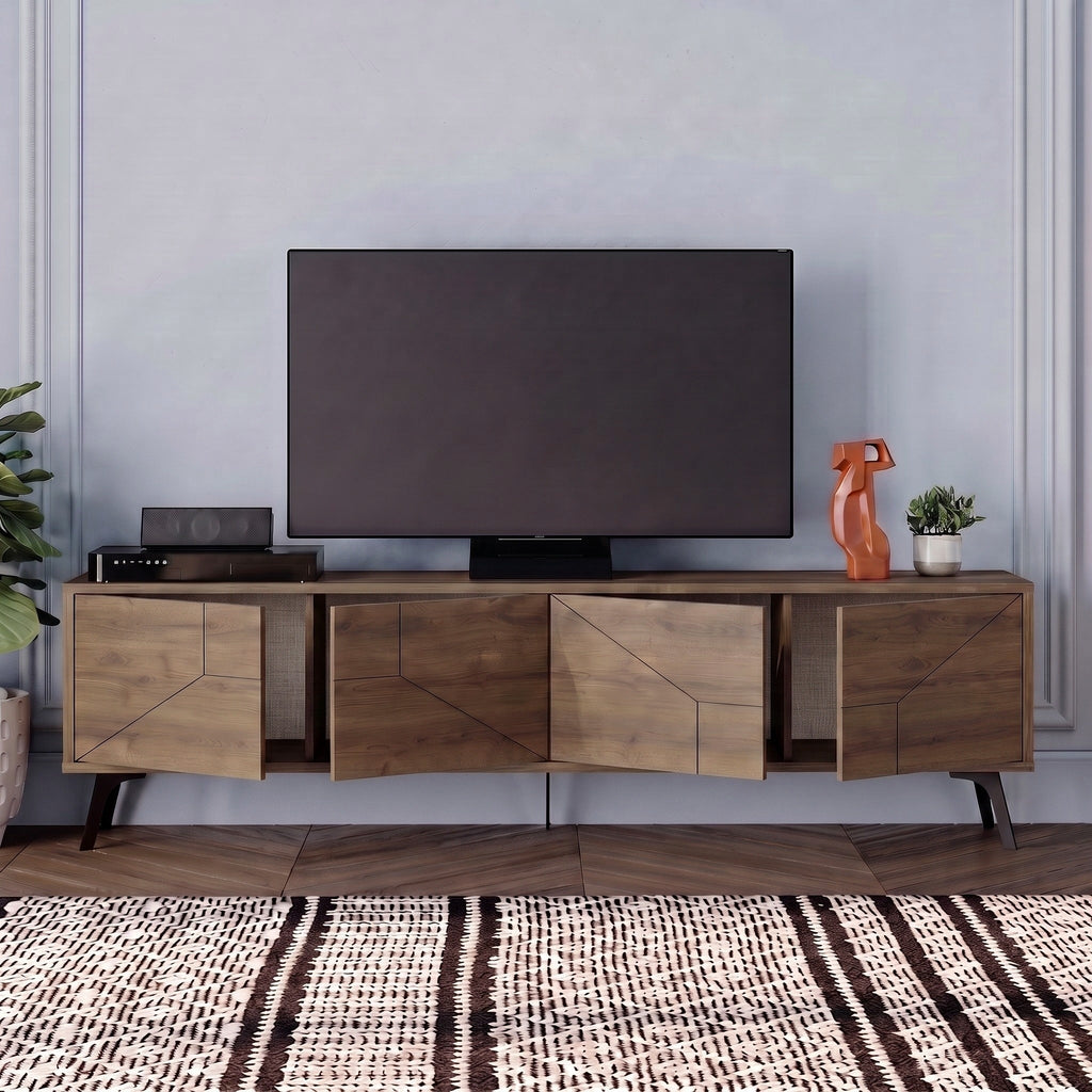 Decortieliving - Dune Modern TV Stand With Storage Cabinet 180cm