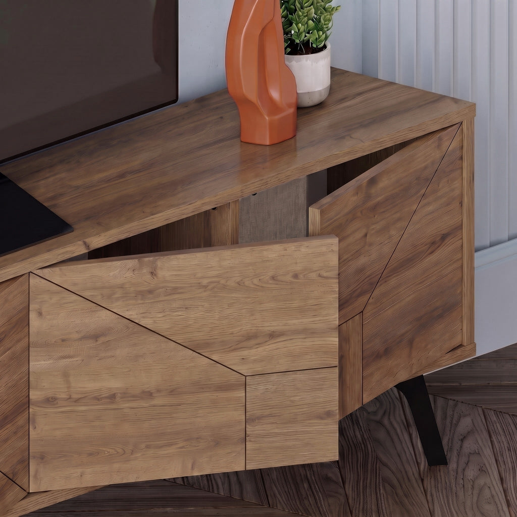 Decortieliving - Dune Modern TV Stand With Storage Cabinet 180cm