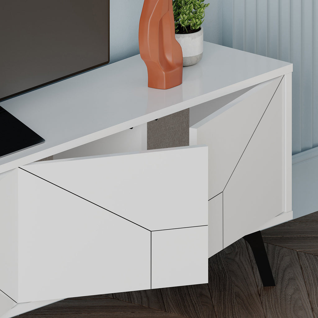 Decortieliving - Dune Modern TV Stand With Storage Cabinet 180cm