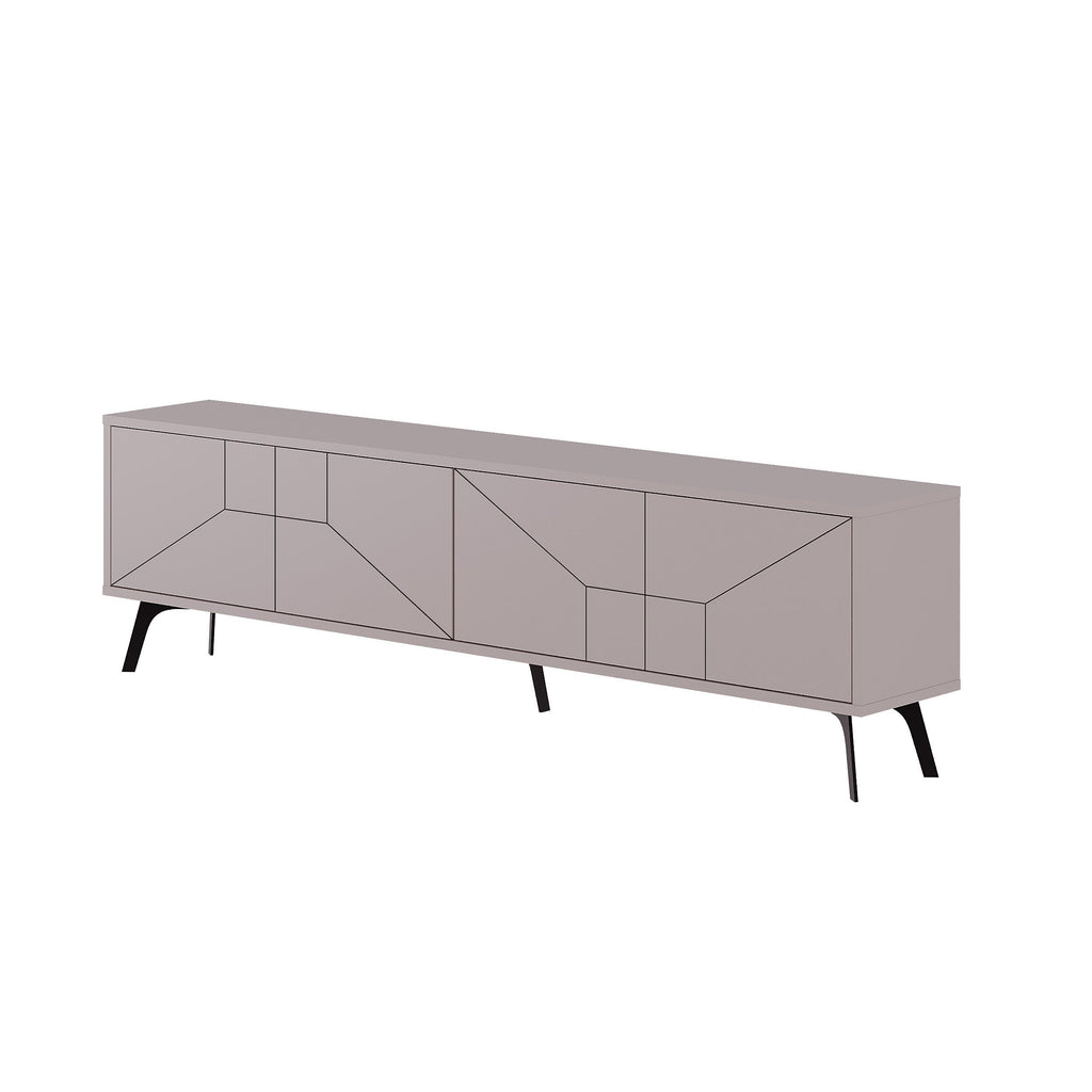 Decortieliving - Dune Modern TV Stand With Storage Cabinet 180cm
