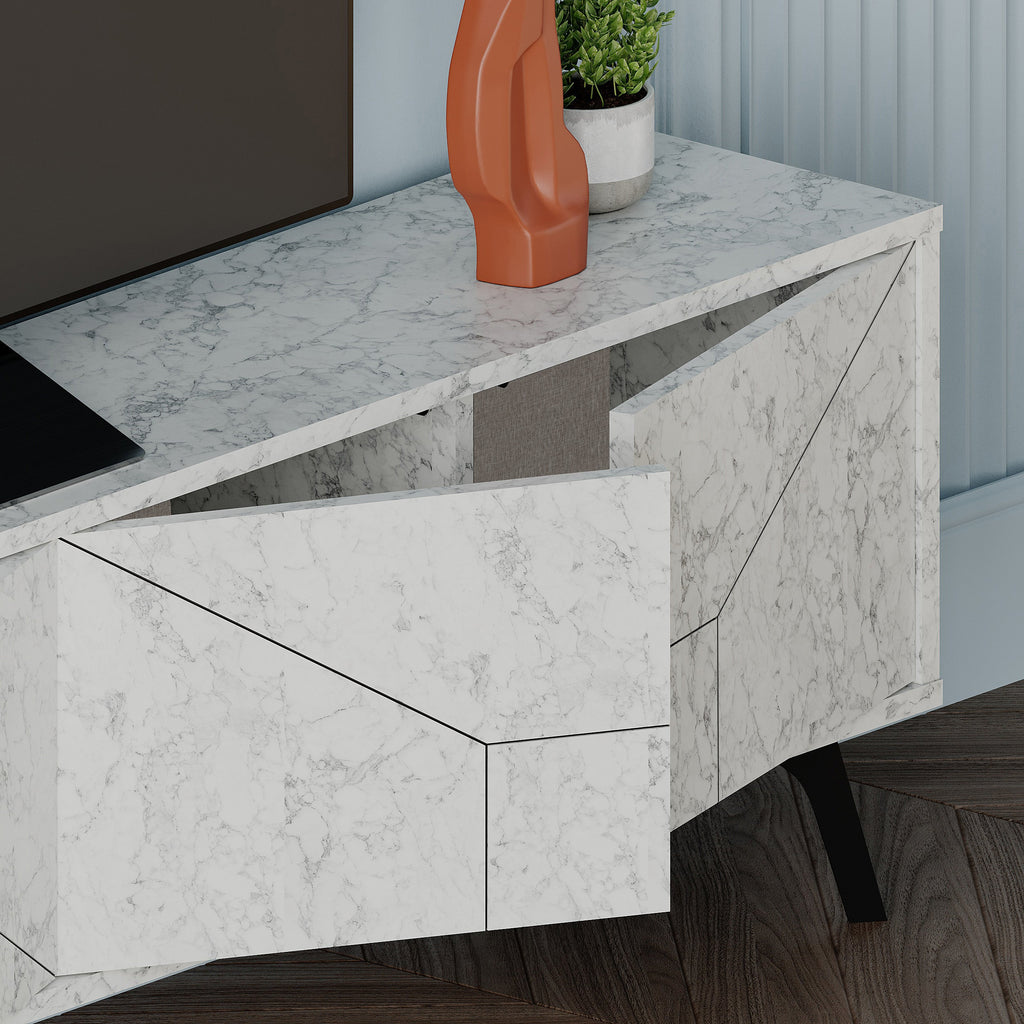 Decortieliving - Dune Modern TV Stand With Storage Cabinet 180cm