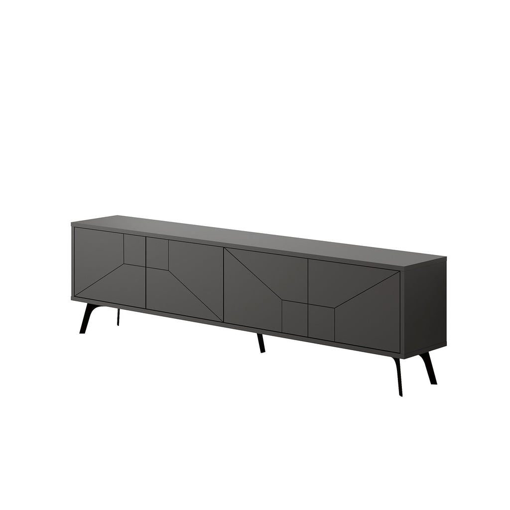 Decortieliving - Dune Modern TV Stand With Storage Cabinet 180cm