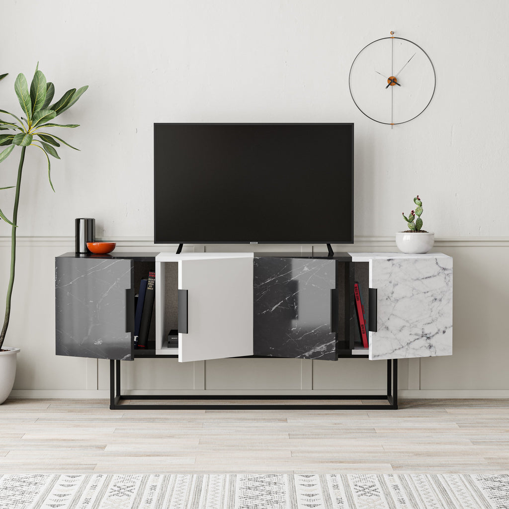 Decortieliving - Tontini Modern TV Stand Multimedia Centre
