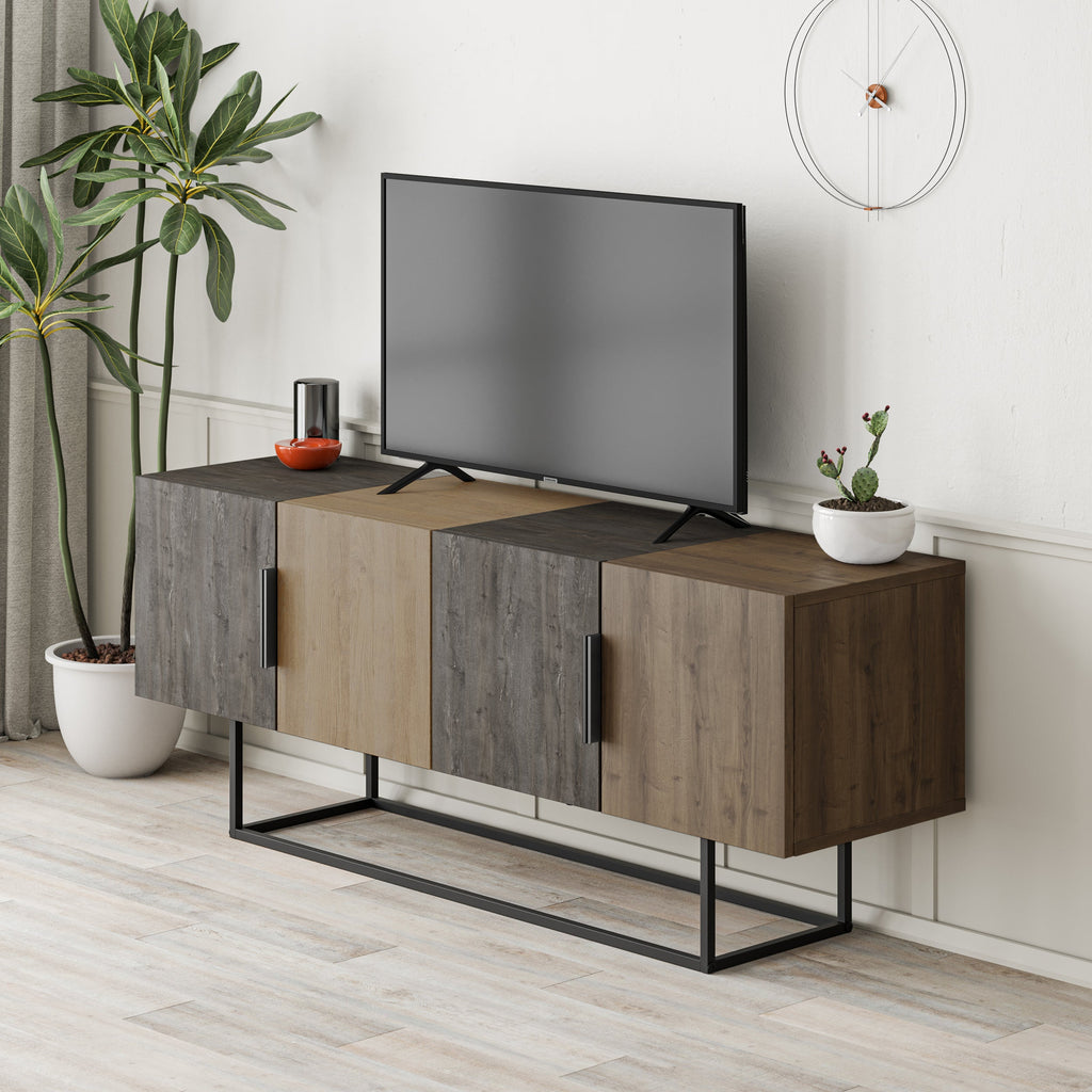 Decortieliving - Tontini Modern TV Stand Multimedia Centre