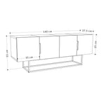 Decortieliving - Tontini Modern TV Stand Multimedia Centre