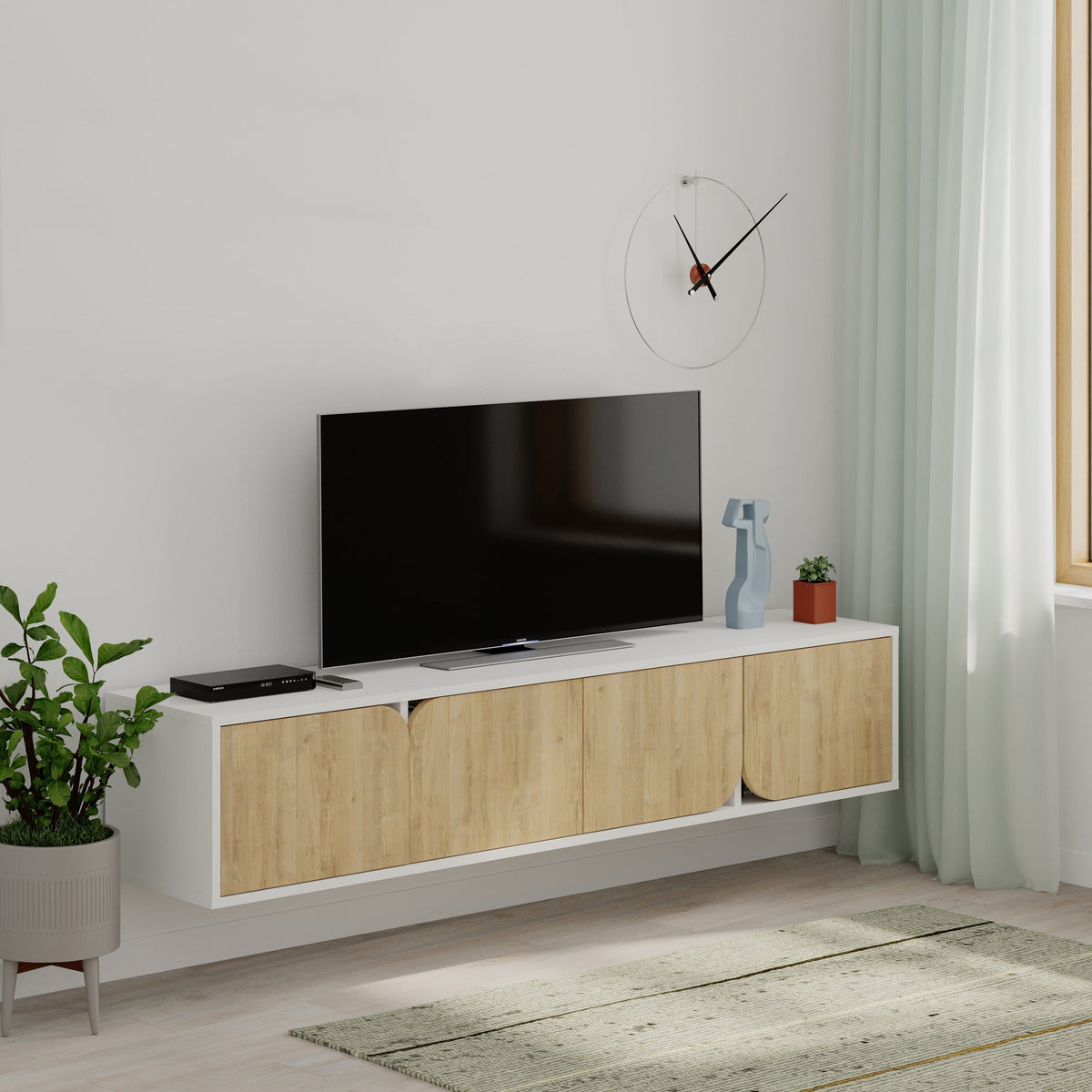Decortieliving - Spark Modern Floating Tv Stand