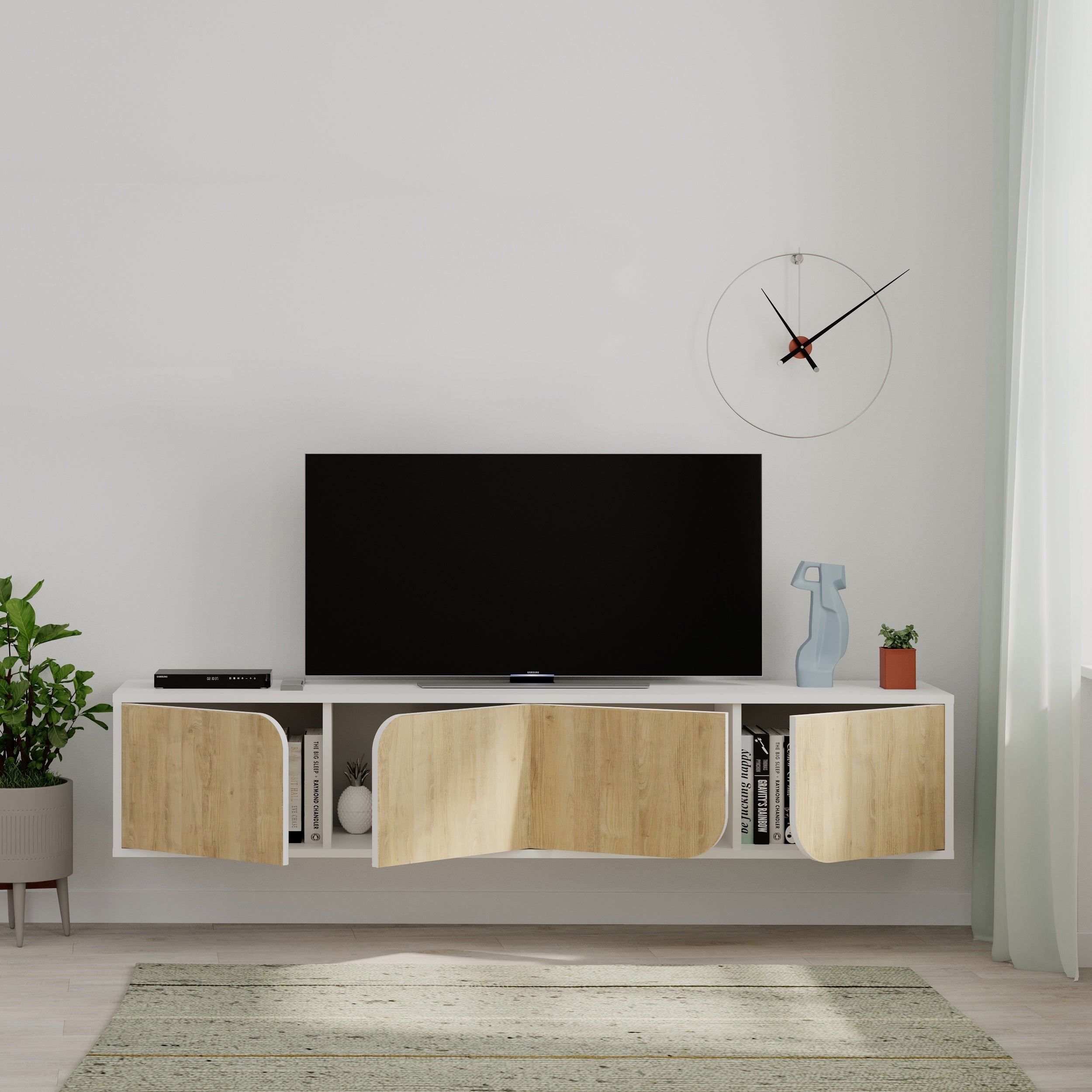 Decortieliving - Spark Modern Floating Tv Stand