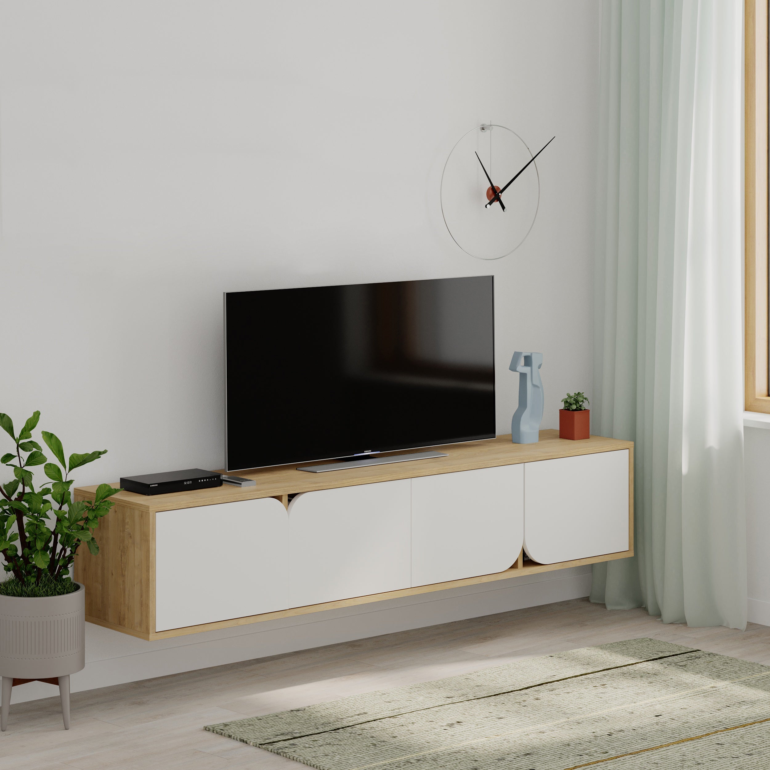 Decortieliving - Spark Modern Floating Tv Stand