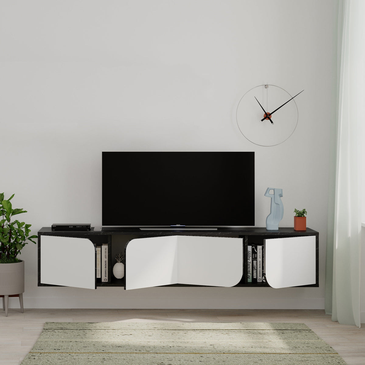 Decortieliving - Spark Modern Floating Tv Stand