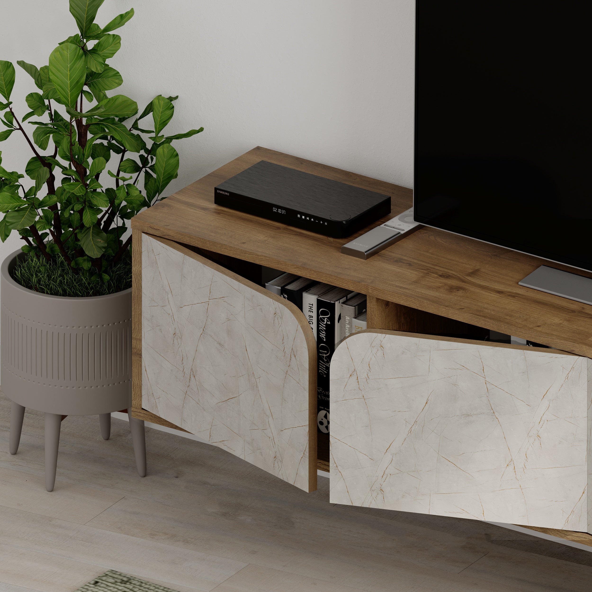 Decortieliving - Spark Modern Floating Tv Stand