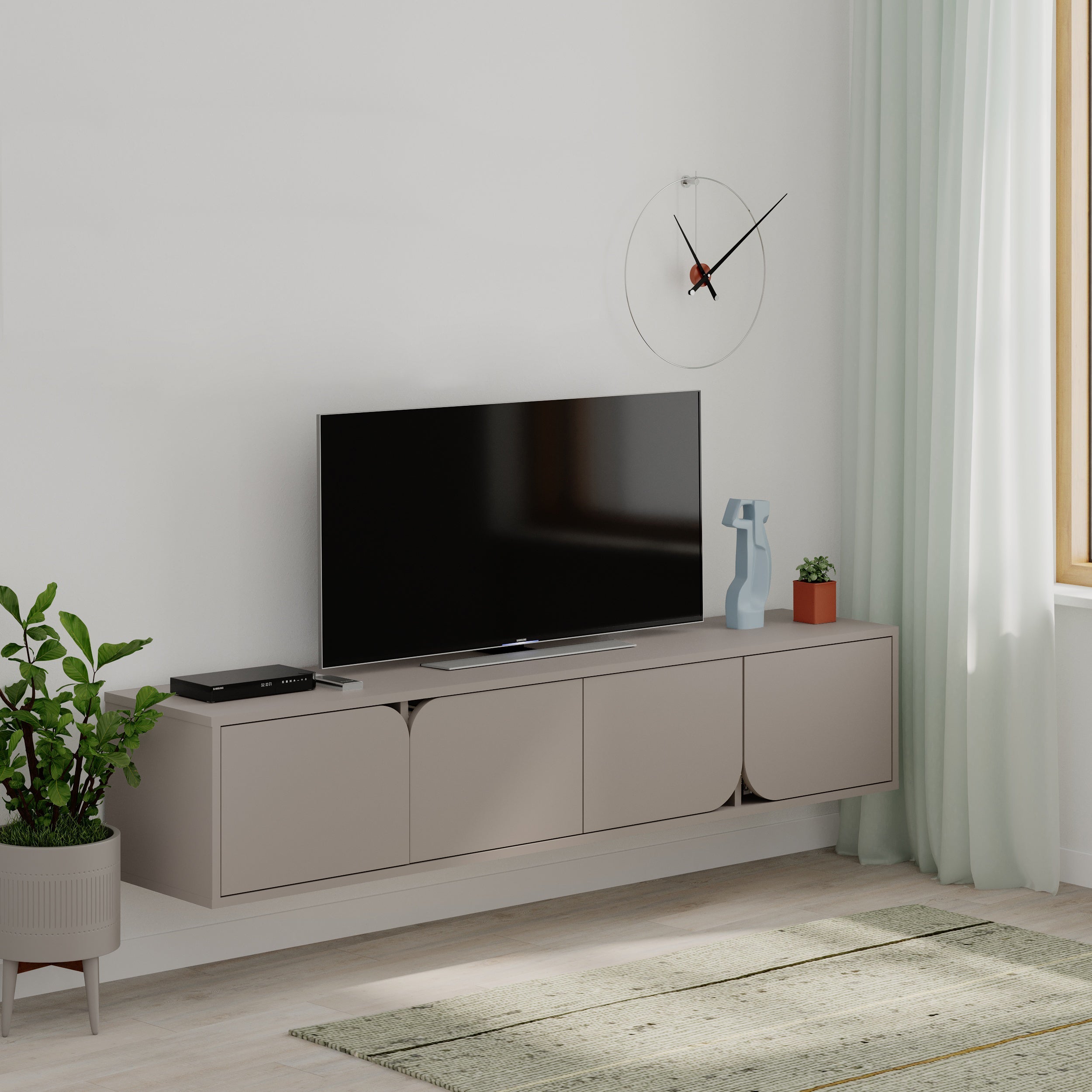 Decortieliving - Spark Modern Floating Tv Stand