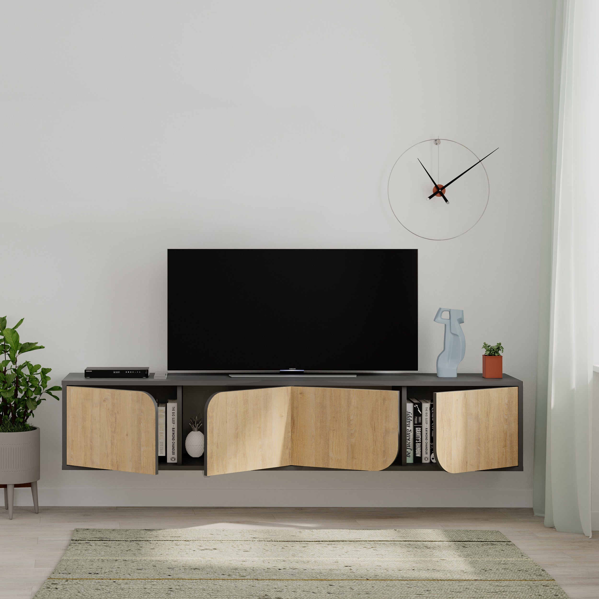Decortieliving - Spark Modern Floating Tv Stand