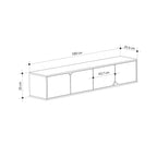 Decortieliving - Spark Modern Floating Tv Stand