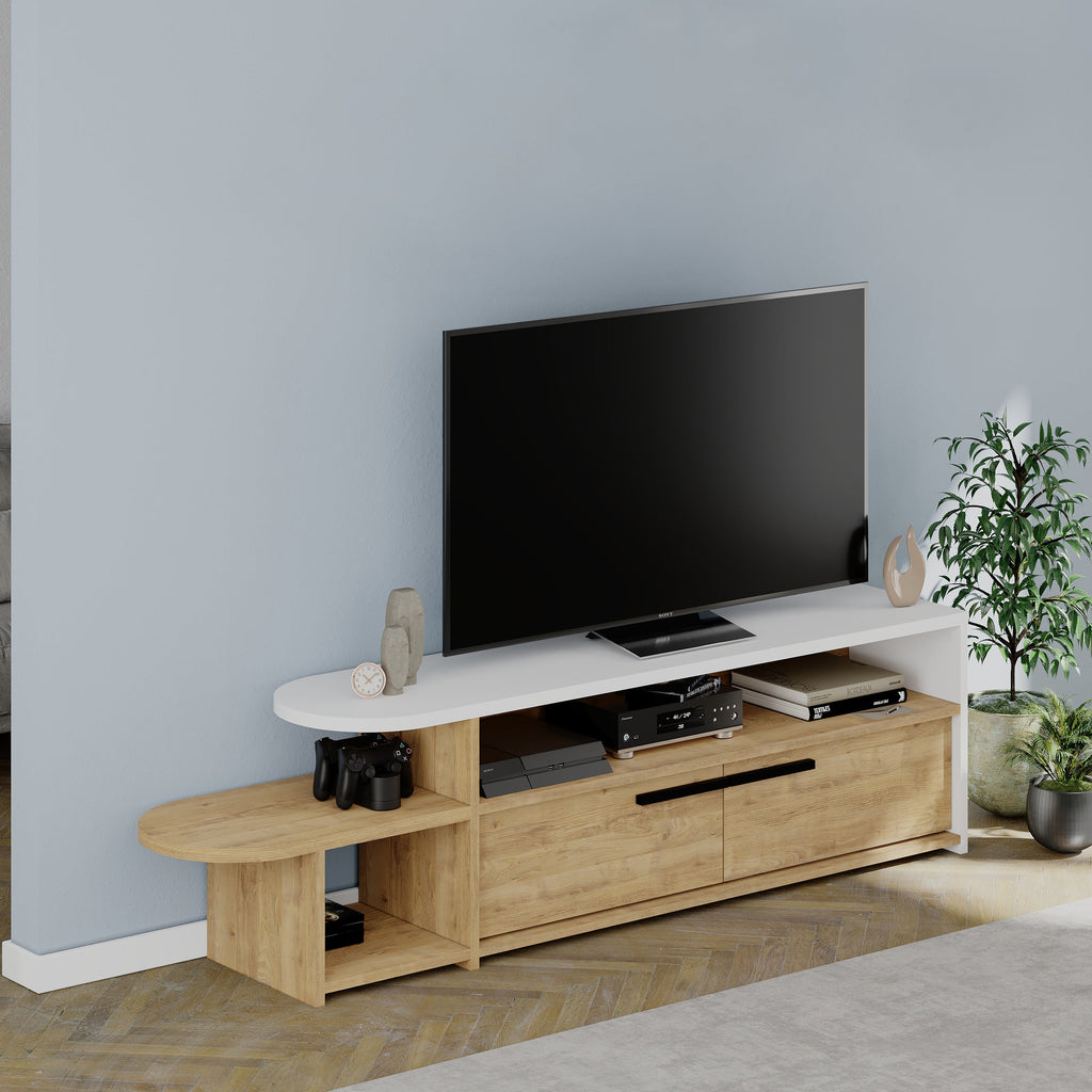 Decortieliving - Lyra Modern TV Stand Multimedia Centre TV Unit With Storage Cabinet 167cm