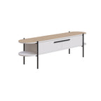 Decortieliving - Otis Modern TV Stand Multimedia Centre Metal Leg Storage 160cm