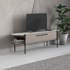 Decortieliving - Otis Modern TV Stand Multimedia Centre Metal Leg Storage 160cm