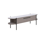 Decortieliving - Otis Modern TV Stand Multimedia Centre Metal Leg Storage 160cm