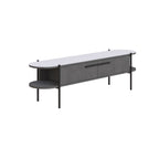 Decortieliving - Otis Modern TV Stand Multimedia Centre Metal Leg Storage 160cm