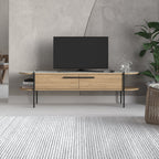 Decortieliving - Otis Modern TV Stand Multimedia Centre Metal Leg Storage 160cm