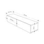 Decortieliving - Francy Modern Wall-Mounted TV Unit 135cm