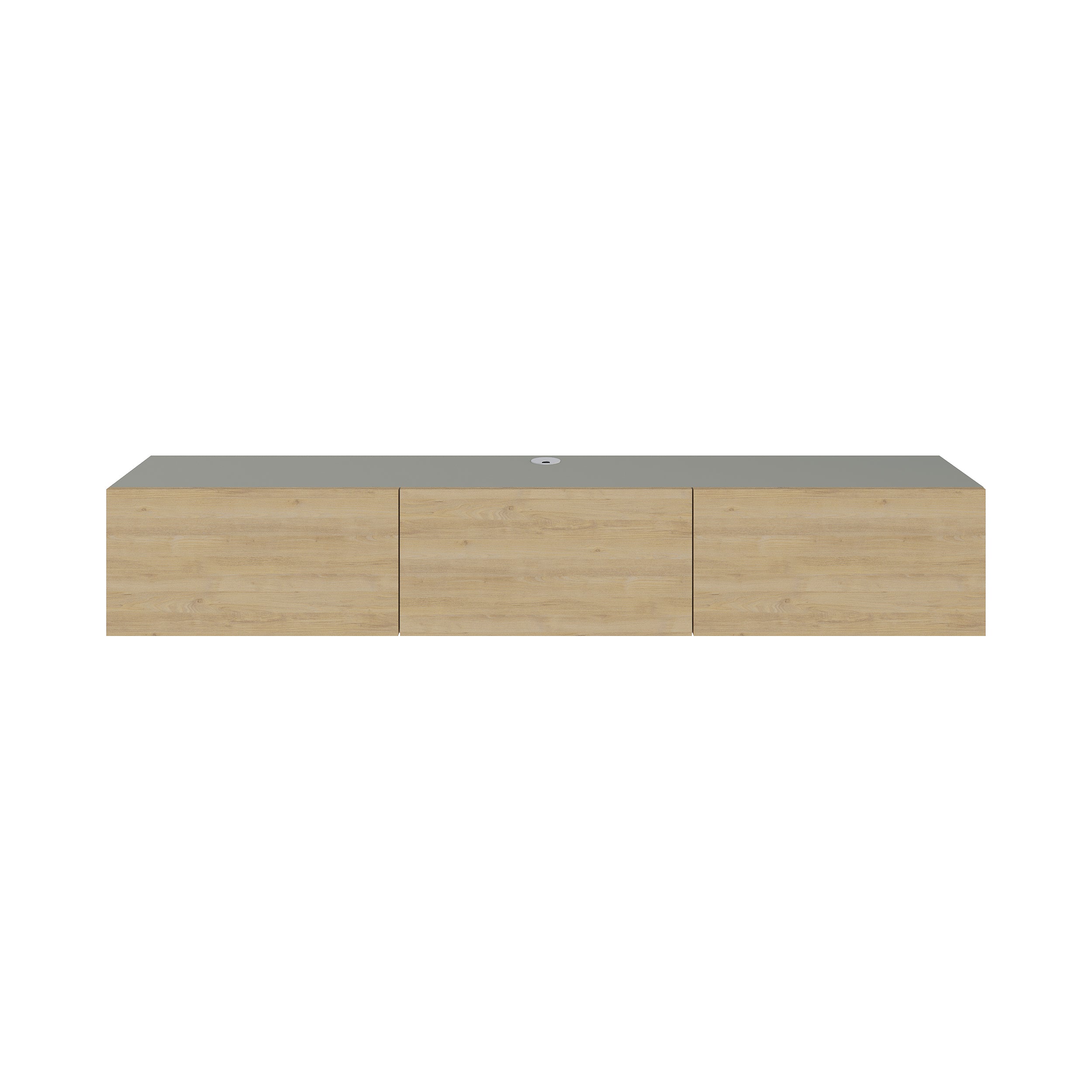 Meuble TV moderne Francy - Mural - 3 compartiments - 180 cm