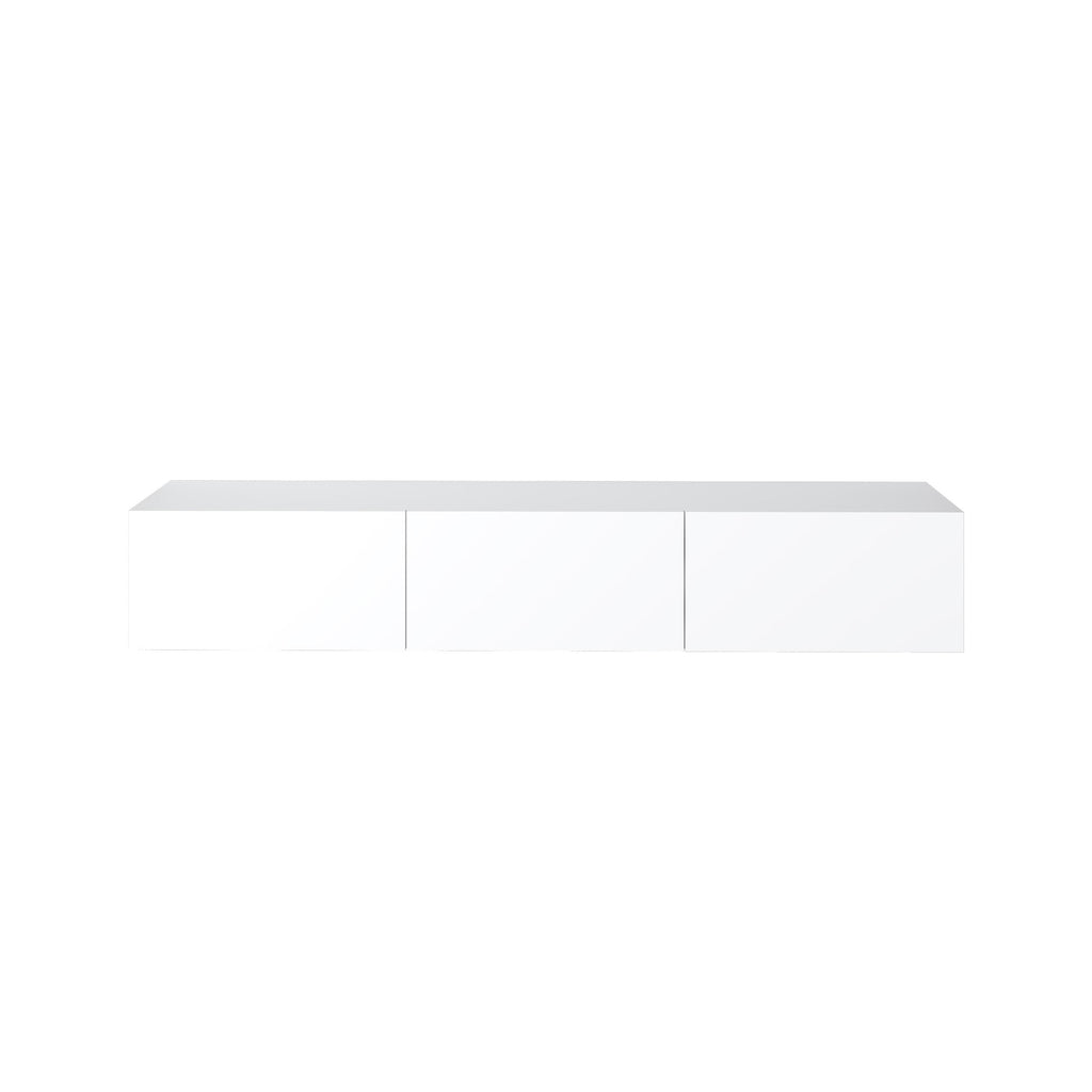 Meuble TV moderne Francy - Mural - 3 compartiments - 180 cm