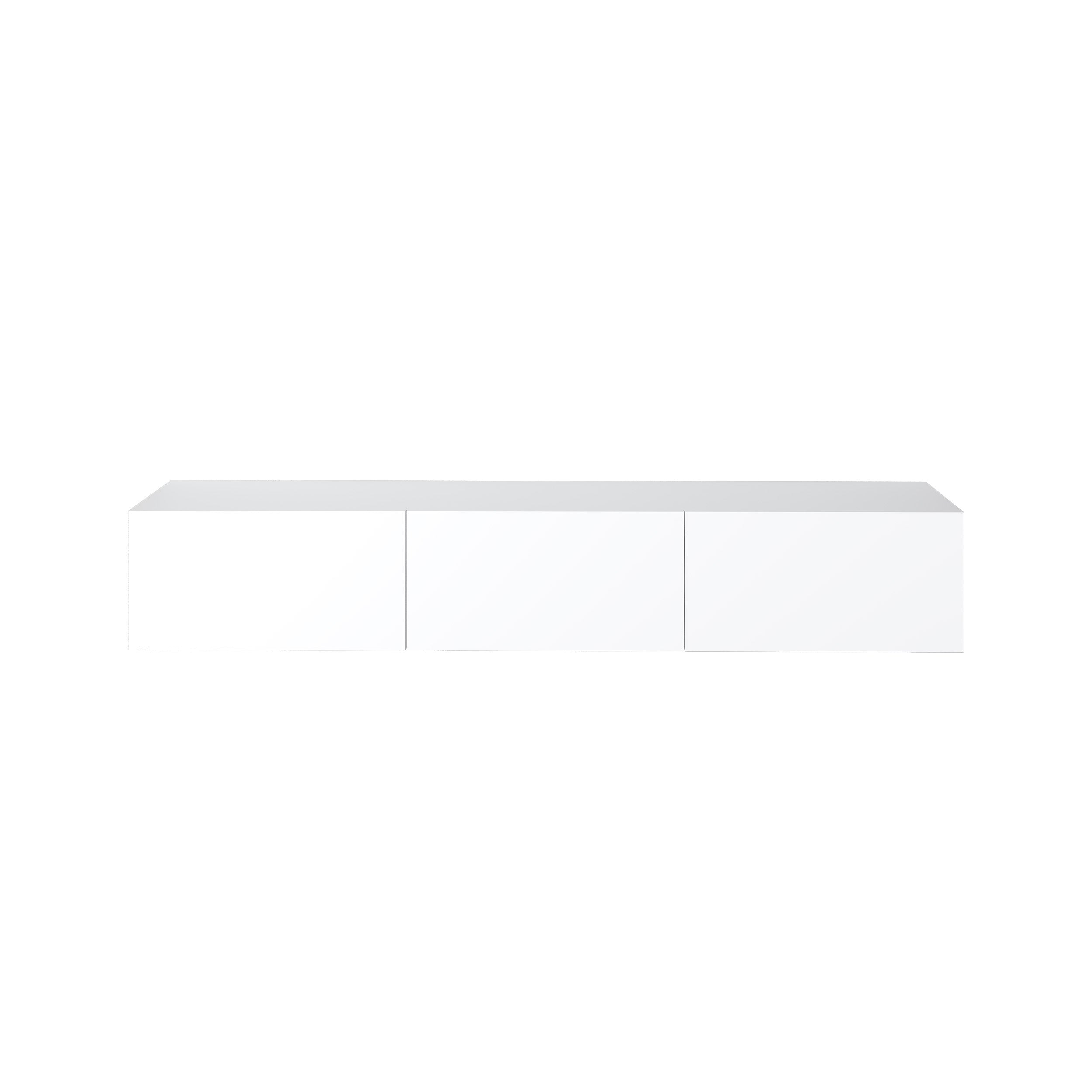 Meuble TV moderne Francy - Mural - 3 compartiments - 180 cm