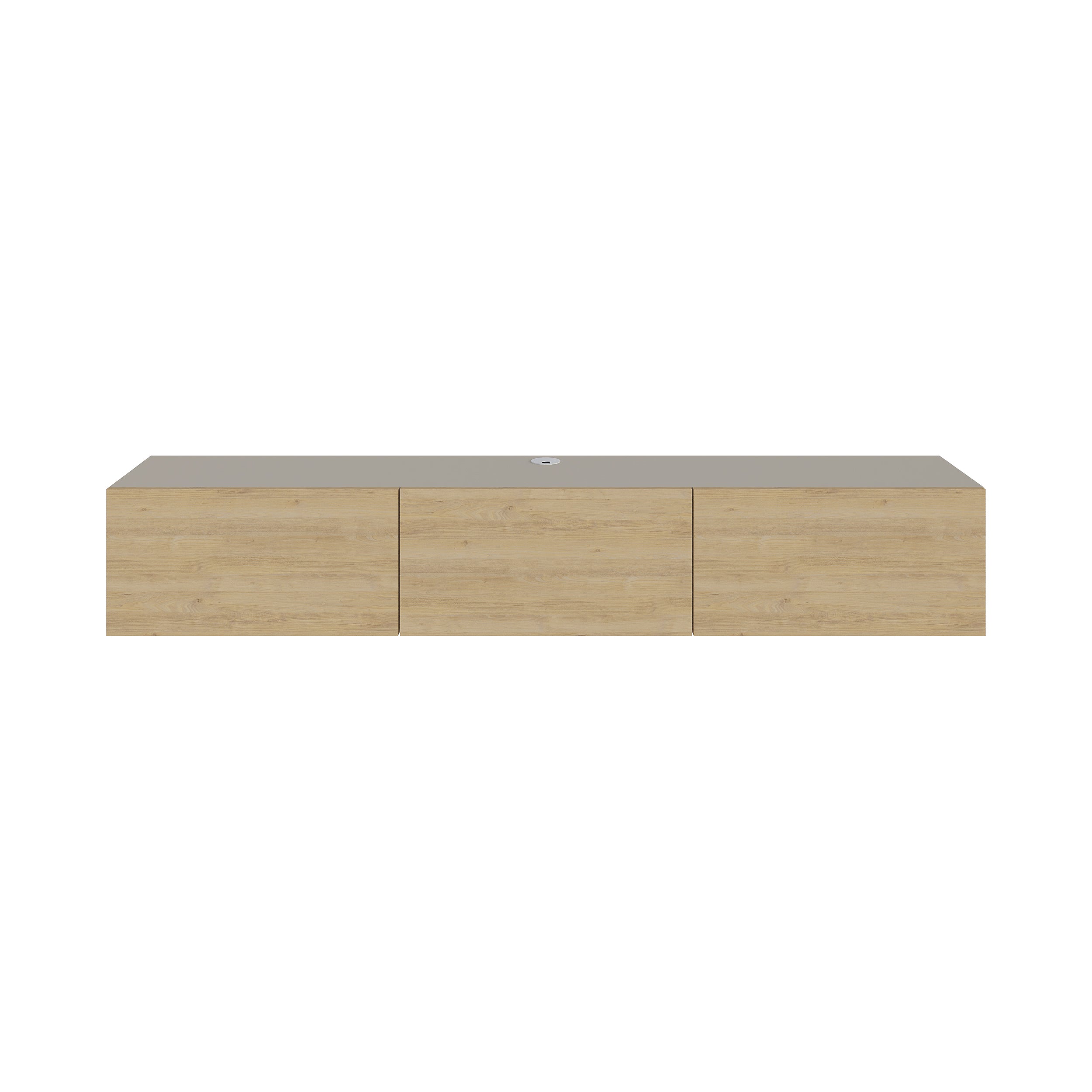 Meuble TV moderne Francy - Mural - 3 compartiments - 180 cm