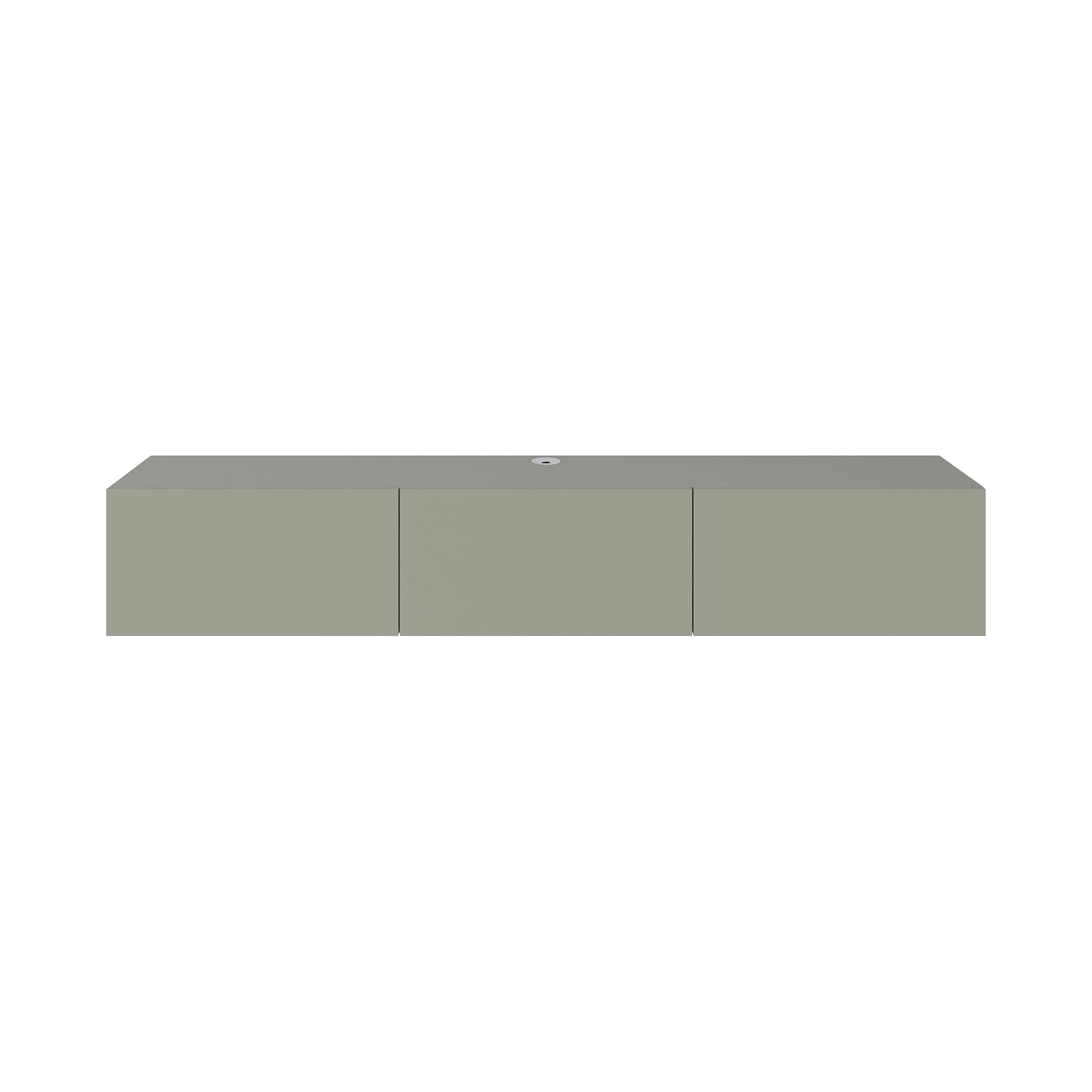 Meuble TV moderne Francy - Mural - 3 compartiments - 180 cm
