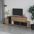 Decortieliving - Hermes Modern TV Stand Multimedia Centre With Storage Cabinet 171.2 cm