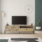 Decortieliving - Dionysos Modern TV Stand Multimedia Stand TV Unit With Storage Cabinet 170cm